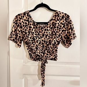 Victoria Secret XS crop top leopard print